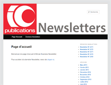 Tablet Screenshot of icpublications-newsletter.com